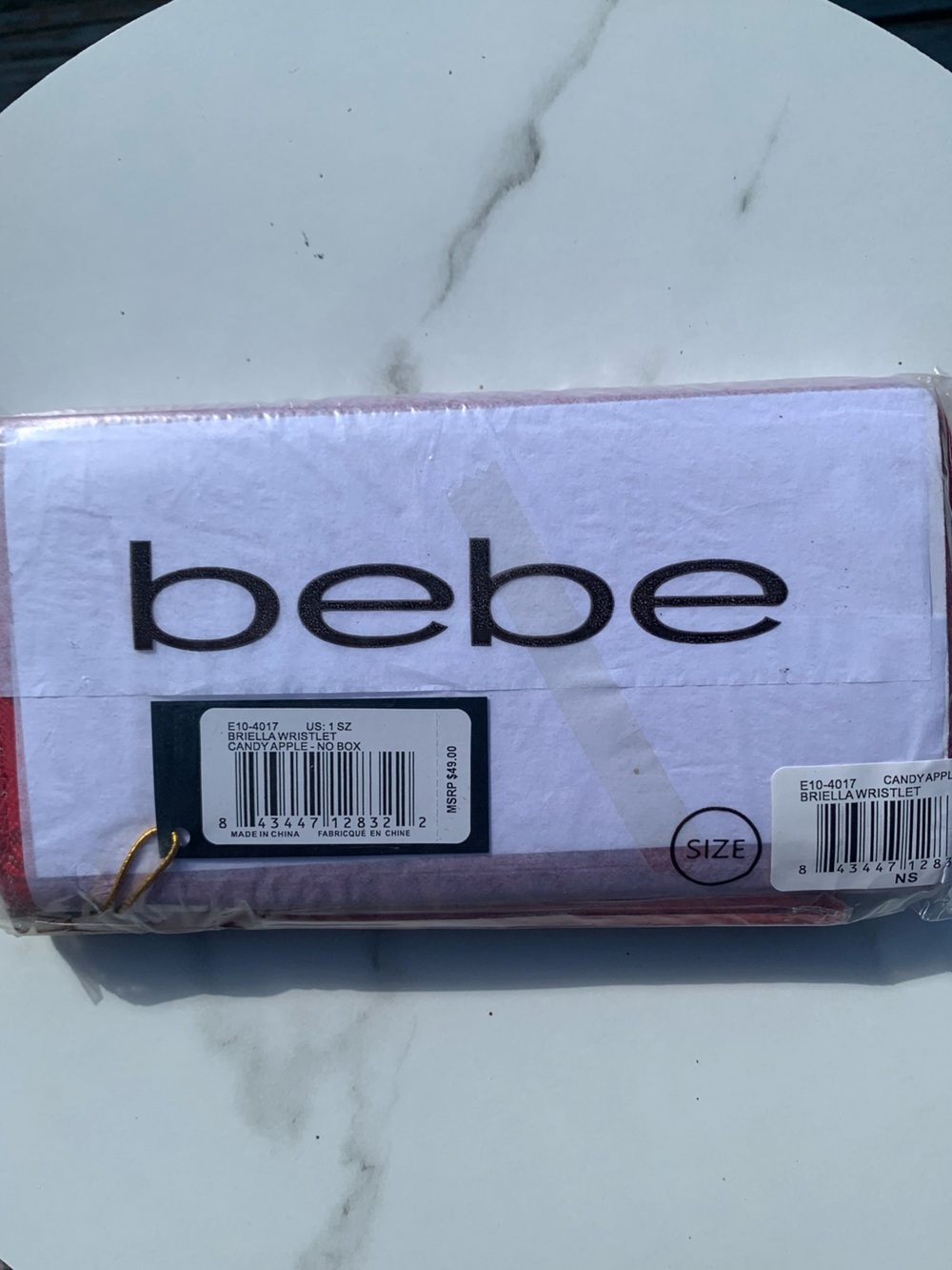 bebe Red Zip-Around Wristlet Wallet - Picture 2 of 13